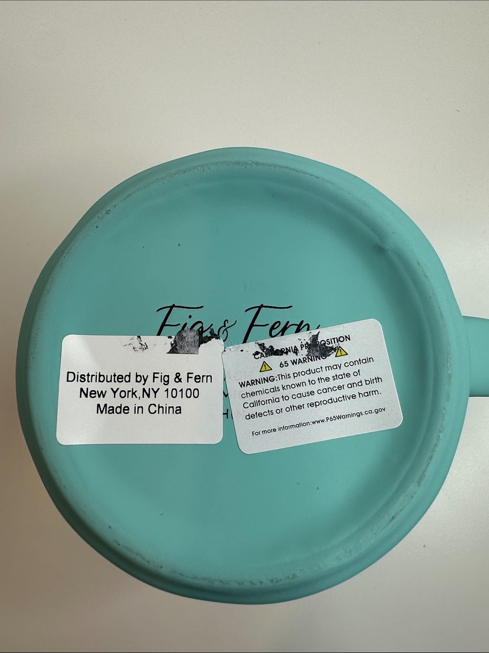 Turquoise Candy Pattern Ceramic Mug - Picture 6 of 10